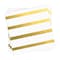 Smarty Had A Party White with Gold Stripes Paper BeverageCocktail Napkins 600 Napkins, 600PK 3295-CASE - alternate 2